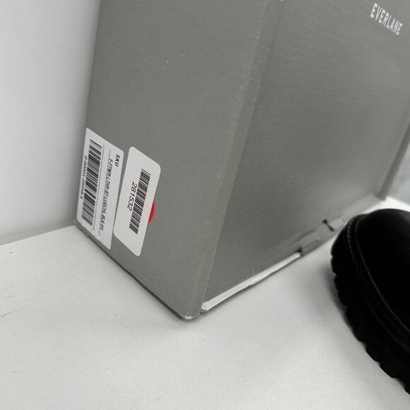 Everlane The Lug Chelsea Boot in Black sz 6.5 Women's Leather Ankle Chunky Sole - Picture 9 of 9